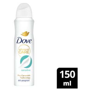 Dove Sensitive Antiperspirant Deodorant Body Spray 150ml